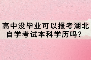 开元体育·(中国)官方网站高中没毕业可以报考湖北自学考试本科学历吗？(图1)